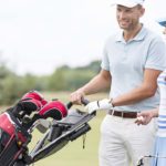 How to put a Golf Bag on a Push Cart